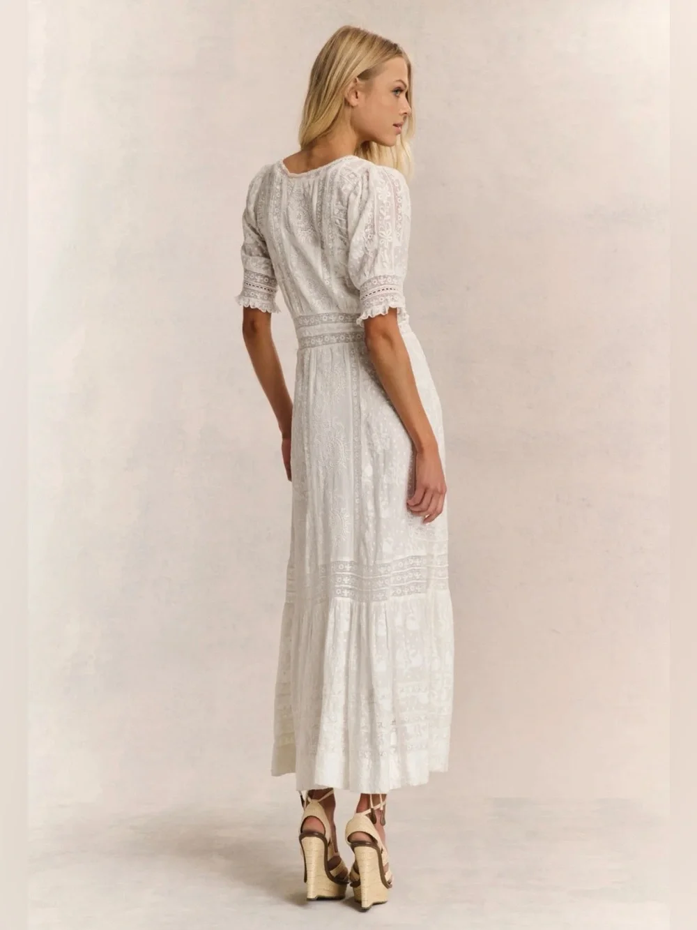 NWT NEW Loveshackfancy Minka Heritage Maxi Dress Size 2 - Picture 5 of 13